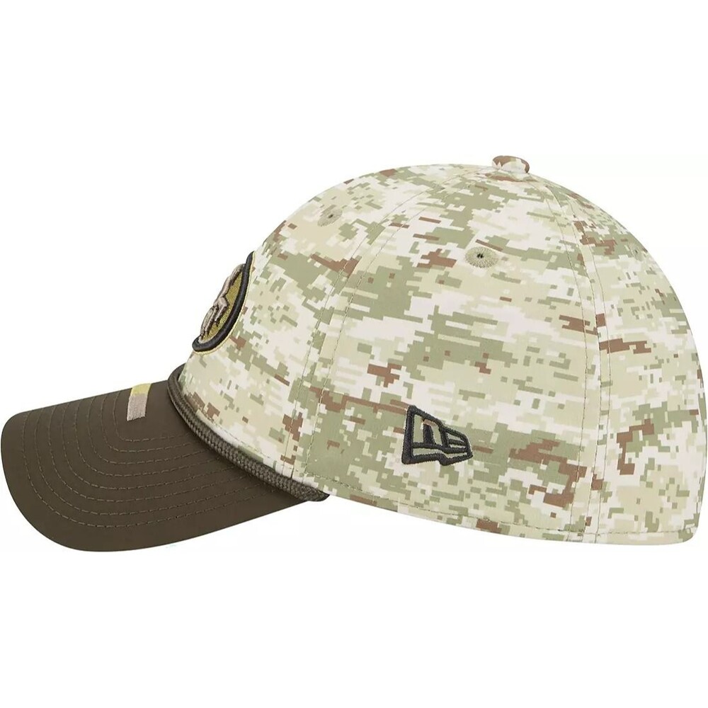 New Era San Fransisco 49ers 39THIRTY Salute To Service Camo Stretch Fit Hat L/XL - Picture 6 of 7